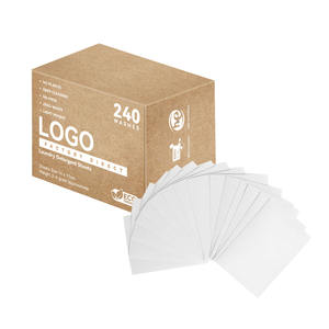 OEM 공급업체의 인기 판매 친환경 일회용 세탁 세제 시트 맞춤형 종이 향기 비누 세탁 시트 - Product Image 3