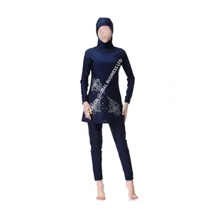 Maillot de bain à manches longues couverture complète maillots de bain modestes vêtements de plage arabes maillots de bain Hijab musulmans islamiques pour les femmes du Bangladesh