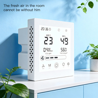 Ventilation à récupération de chaleur, vente directe d'usine avec surveillance CO2 PM2.5 RS485, contrôleur de ventilation intelligent TUYA APP