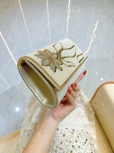 New Polyester High-end Evening Daily Casual Small Square Light Luxury Elegant Women's Fashionable <b>Clutch</b> Bag Sequins Tanjing - Product Image 2