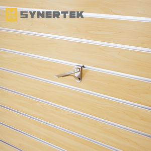 Slatwall kait gantung lapis krom multifungsi, 5 kait batang tunggal untuk berbagai tampilan toko - Product Image 2