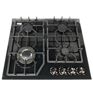 Cuisinière à gaz à quatre brûleurs à prix bas, verre trempé, <span class=keywords><strong>allumage</strong></span> électronique, économie d'énergie, protection contre l'extinction de la flamme pour le gaz naturel/gaz liquéfié. - Product Image 3