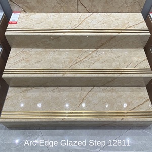 SPG Guangdong Collezione Premium Moderna Piastrella in Gres Porcellanato per Scale Effetto Corpo Pieno 470x1200 10MM Gradino Monopezzo Smalto Placcato Oro - Product Image 2
