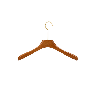 Cintres en bois lisse personnalisés OEM avec épaules larges et arrondies pour boutiques de vêtements pour hommes – Prix abordable - Product Image 1