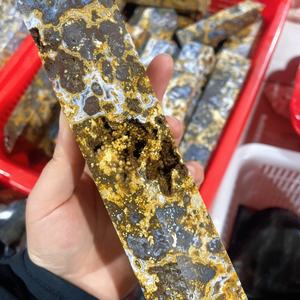 Venta al por mayor: Torre de cristal de cuarzo de <span class=keywords><strong>jaspe</strong></span> oceánico amarillo natural grande con punta, ideal para decoración y sanación. - Product Image 5