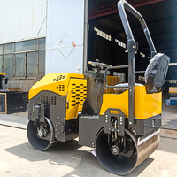 Compacteur à tambour vibrant à deux roues, portatif, 1 tonne, 1,5 tonne, 2 tonnes, à monter soi-même