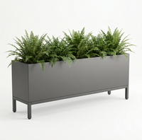 Kit de Jardinière Surélevée Modulaire en Acier Corten à Montage Facile, Bac de Plantation Rustique avec Trous de Drainage 60L, Idéal pour Légumes - Direct Usine