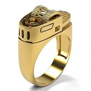 תכשיטי טבעת חדשה למכירה חמה בסגנון אירופאי ואמריקאי בצורת טבעת מצית