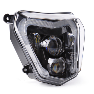 Pour <span class=keywords><strong>KTM</strong></span> <span class=keywords><strong>Duke</strong></span> <span class=keywords><strong>690</strong></span> 690R phares avant de moto Hi/Lo faisceau phare LED assemblage avec blanc DRL - Product Image 6