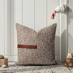 Japanese Minimalist Style Square Polyester Throw <strong>Pillow</strong> Covers Geometric Pattern Sofa Bed Throw <strong>Pillow</strong> for Home Decoration - Product Image 1