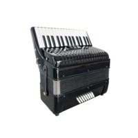 SEASOUND OEM Accordéon professionnel à clavier de piano 30 touches 32 basses 3 registres en celluloïd bleu diatonique chromatique en bois JP3032B