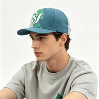 Casquette Snapback Unisexe Tendance avec Logo Personnalisé Brodé en 3D Dents de Requin Dentelées, Style Streetwear, 6 Panneaux, Casquette Vintage