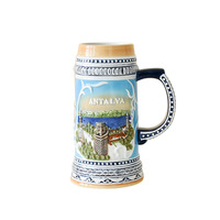 Souvenir de voyage transfrontalier européen, cadeau artisanal, logo personnalisé disponible, promotion publicitaire, tasse et assiette de Turquie