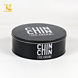 Tinsmaker Lattina Rotonda Nera per Biscotti, Snack, Dolci e Torte con Coperchio, Personalizzabile con Logo, OEM e ODM, Grado Alimentare - Product Image 3