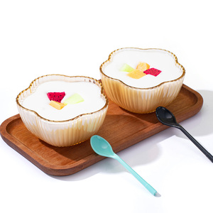 Nuevo Tazón de Vidrio Personalizado de 250 ml para Ensaladas, Ideal para Servir Frutas, Helados y Dulces, Venta al Por Mayor - Product Image 1