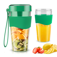 Bpa Gratis 2 S/s Messen Mini Blender Ipx5 Waterdichte 400Ml Type-C Usb Oplaadbare Draagbare Fruitpers Beker