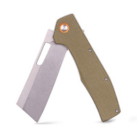 Couteau pliant de poche EDC de haute qualité en acier 8Cr13, manche en micarta, couteau pliant de survie défensif portable