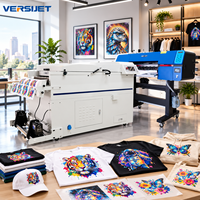 Imprimante DTF haut de gamme Versijet 60 cm avec deux têtes d'impression I3200, machine d'impression numérique par transfert thermique pour t-shirts