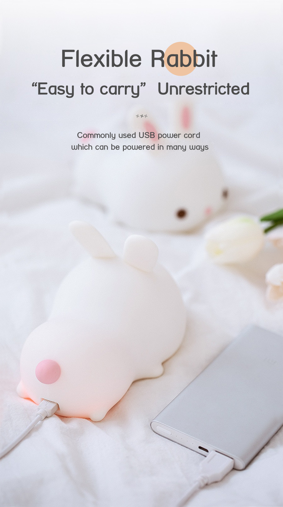 USB rechargeable cat silicone night light touch sensor LED lamp of bedroom the head of a bed with remote control children gifts