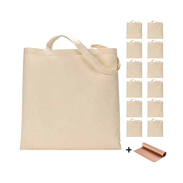 Wholesale Blank Large Custom Logo Personalized Reusable Grocery Printed Cotton Cloth Eco Canvas Tote Shopping Bags