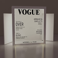 Cabina de Fotos Personalizada Vogue de Última Moda, Cabina de Fotos Tipo Revista para Fiestas, Bodas y Cumpleaños