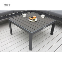 Ensemble de canapés de jardin en aluminium moderne en forme de L, portable, pour cour, meubles d'extérieur de qualité supérieure, résistant aux intempéries, de qualité commerciale