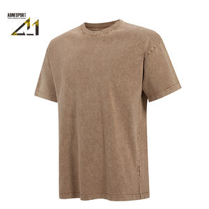 Camiseta Blanca al por Mayor de 250g, Algodón 32S, Transpirable, Corte Regular, Lavado Ácido, Estilo Vintage, Cuello Redondo, Manga Corta, Personalizable - Product Image 6