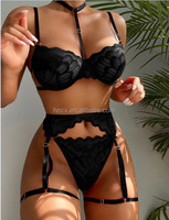 171 fantaisie haute qualité femmes Bar Sexy ensemble vente chaude clair dentelle Bar culotte 5 pièces ensemble Lingerie vêtements pour femmes