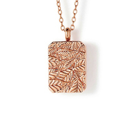 Collier Gemnel en argent sterling 925, best-seller depuis 25 ans, motif feuille sculptée, collection Forêt Sereine