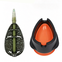 Plateau porte-appâts pour la pêche à la carpe, plomb de pêche en alliage de zinc, Method Feeder 25g 35g 45g, porte-appâts de pêche, Method Feeder en ligne pour la pêche à la carpe