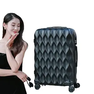 2024 Popular Luggage Front Open Pull Rod Aluminum Frame Large Capacity Usb Charging With Cup Holder Onboard Airline Luggage