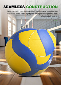 Pallone da <span class=keywords><strong>Pallavolo</strong></span> in PU di Alta Qualità, Misura <span class=keywords><strong>5</strong></span>, Resistente, per Allenamento Adulti, Vendita all'Ingrosso, Prezzo Basso, Vendita Diretta dalla Fabbrica - Product Image 3