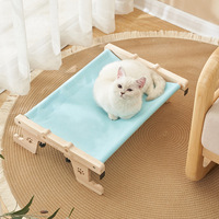 Hamaca de macramé de gato resistente para interiores, Cama de Gato montada en la pared duradera, asiento soleado de gatito adecuado tanto para ventana como para suelo