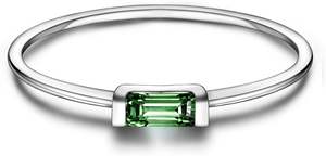 Bague de naissance colorée de décembre en argent sterling S925 haut de gamme de conception de niche exquise pour les femmes - Product Image 3