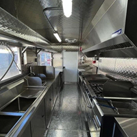 Remorque de restauration rapide, remorque de restauration mobile commerciale, remorque de camion de nourriture personnalisée avec cuisine complète pour le café, la pizza, les tacos, le barbecue, les entreprises