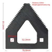 Vente chaude, haute qualité, vente d'usine, pièces détachées pour moissonneuse-batteuse, lame de coupe pour moissonneuse-batteuse, section de couteau pour Yanmar Kubota Dc70