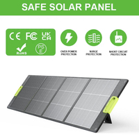 Livraison rapide, stock UE, panneau solaire photovoltaïque monocristallin vert 200W, efficacité 23%, étanche IP68, pliable, portable