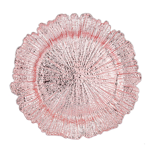 Assiette de Présentation Moderne en Verre Cristal Doré de 13 Pouces pour Restaurant et Mariage – Vente en Gros - Product Image 2