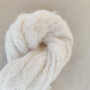 Lotus Sợi Trắng Tự Nhiên <span class=keywords><strong>Undyed</strong></span> 50Gram 191yds Thể Thao Trọng Lượng Bé <span class=keywords><strong>Alpaca</strong></span> Merino Lụa Pha Trộn Tay Đan Sợi Cho Thuốc Nhuộm Tay - Product Image 2