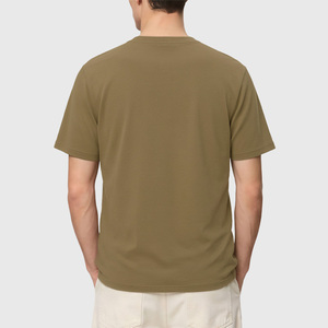 <b>Khaki</b> Custom <b>Men</b> <b>T</b> <b>Shirt</b> Short Sleeve Crew Neck Printed Tee Casual Streetwear Summer Top - Product Image 2