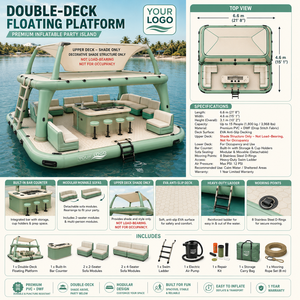 Grand château gonflable aquatique flottant pour complexe hôtelier, lac, parc aquatique - Vente en gros, export, approvisionnement B2B - Product Image 3