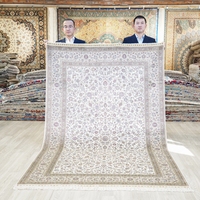 152x244cm Hersteller Bestseller Seiden teppiche zum Verkauf Blumen türkischer Teppich hand gefertigt