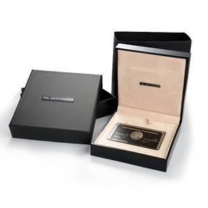 High-end custom paper packaging box credit card gift boxes
