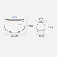 Ensemble de thé Matcha en céramique de style Japandi Dehua, écologique et durable, avec support Chasen et bol Matcha, dans une boîte colorée, exclusivité transfrontalière