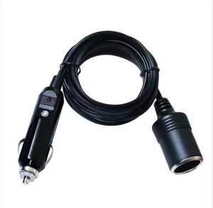 كابل طاقة كبير التيار لشحن السيارات، كابل تمديد شاحن السيارة 24 فولت 15 أمبير لولاعة السجائر - Product Image 1