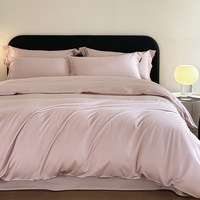 Ensemble de housse de couette en coton pur de haute qualité 300TC en satin