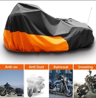 Housse de moto pliable sur mesure, directement de l'usine, en tissu Oxford, imperméable, protection UV, rejet IR/UV à 90 %, pour intérieur et extérieur