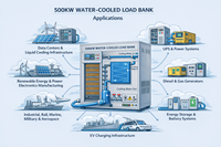 Banco de carga refrigerado por agua PLB-LRW500 |   Banco de Carga Resistivo Refrigerado por Líquido |   Control por PLC |   Pruebas de Centros de Datos / UPS / Generadores