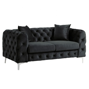 Presa di fabbrica 1 posto sedia turchia Design divani per il tempo libero in velluto moderno Love Seat <span class=keywords><strong>soggiorno</strong></span> divano Set mobili casa di lusso - Product Image 4