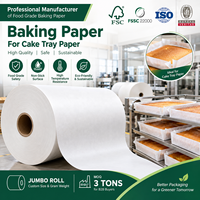 Papier d'emballage alimentaire biodégradable, recyclable, écologique, imprimé sur mesure, sans fluor, résistant à la graisse, pour la pâtisserie